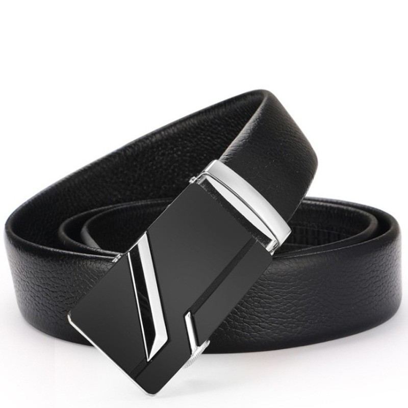 Thắt Lưng Da Nam Khóa Tự Động Cao Cấp Dây Nịt Nam Da Bò Nguyên Miếng