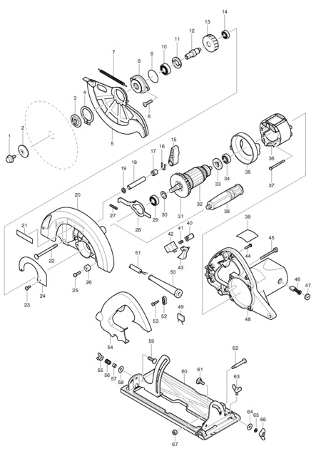 Trục máy cưa gỗ 235mm mkt N5900B