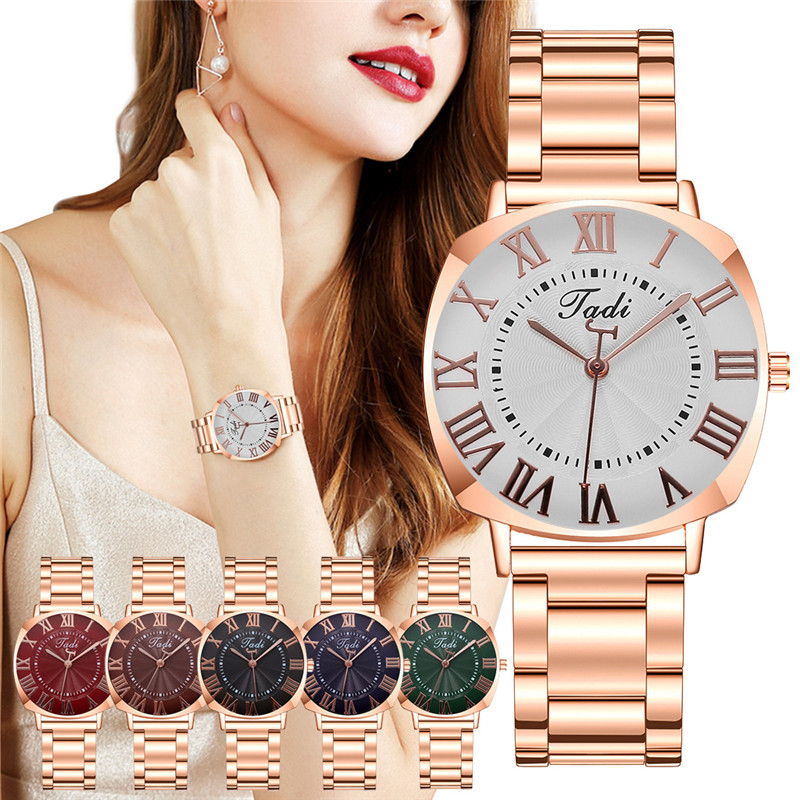ZOLFA Luxury Gold Stainless Steel Strap Ladies Watches Fashion Round Elegant Womens Quartz Wrist Watch Dress Clocks Ladies Gift Đồng hồ nữ