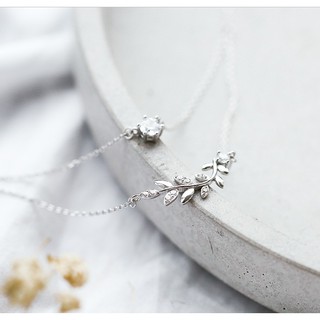 Dây chuyền đôi bạc 925 Zirco