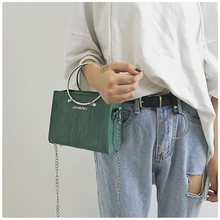 Túi đeo chéo mini hình vuông nhiều màu sắc thời trang Hàn Quốc cho nữ