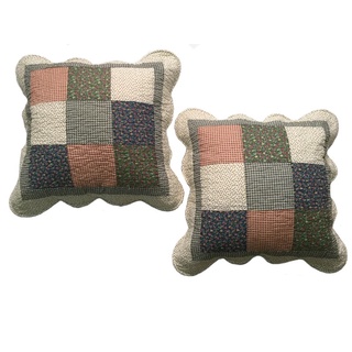 Vỏ gối tựa 100% cotton chần ghép 50x50cm , gối trang trí nhà cửa, sofa, giường nằm