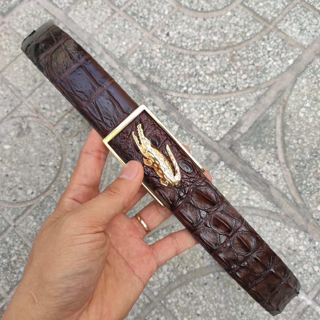Thắt Lưng Cá Sấu Liền 4cm