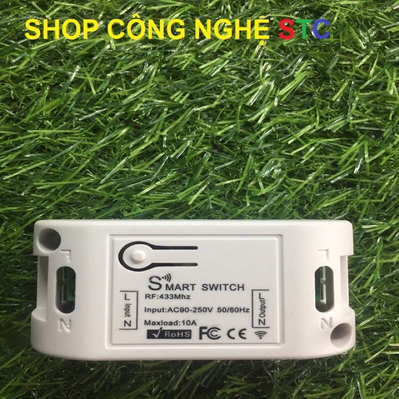 Công tắc Không dây 220V điều khển từ xa thông minh 1 kênh 220V RF 433MHz học lệnh - Công tắc cầu thang, đèn ngủ