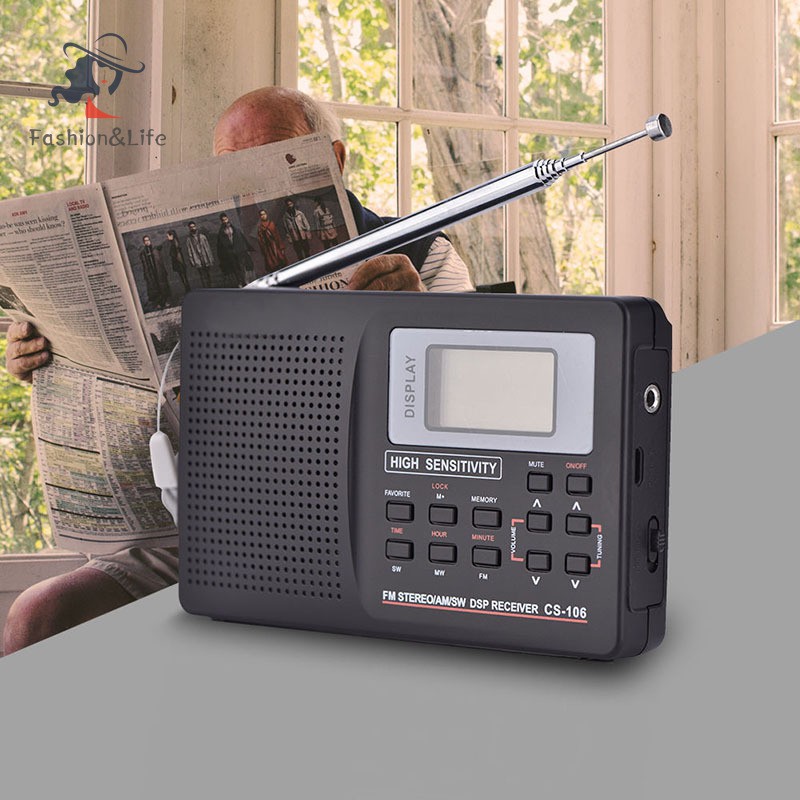 Radio Kỹ Thuật Số Am / Fm / Sw / Mw Kèm Ăng Ten