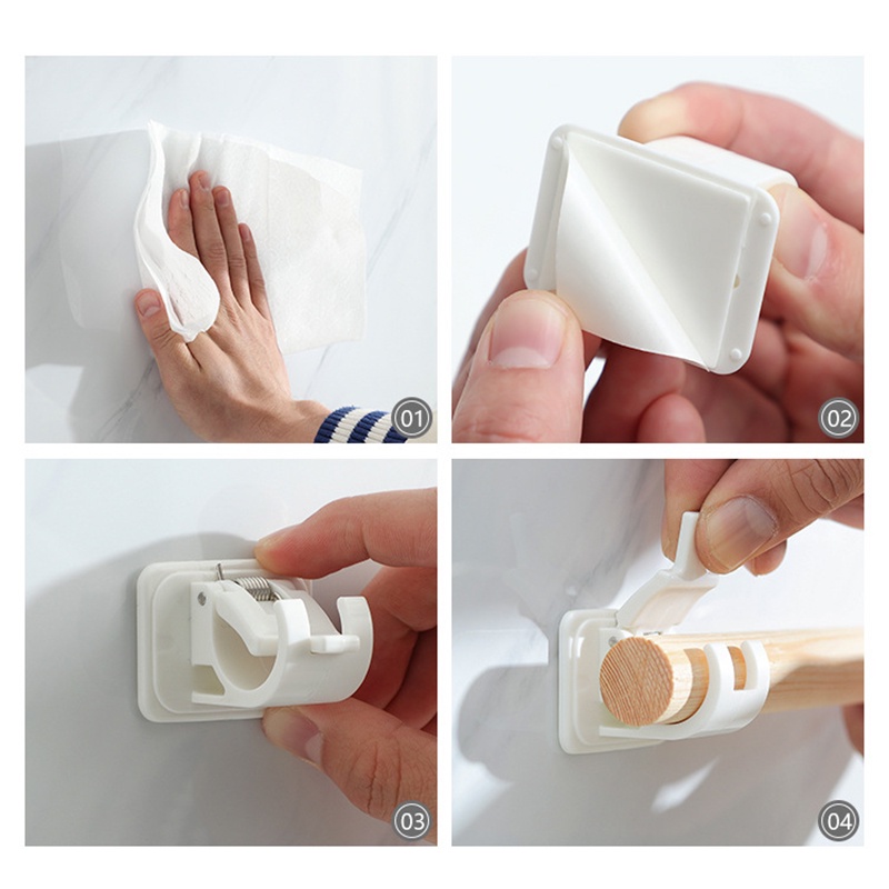 Giá Đỡ Ống Nước Gắn Tường Tự Dính Không Cần Khoan Tiện Dụng Cho Phòng Tắm