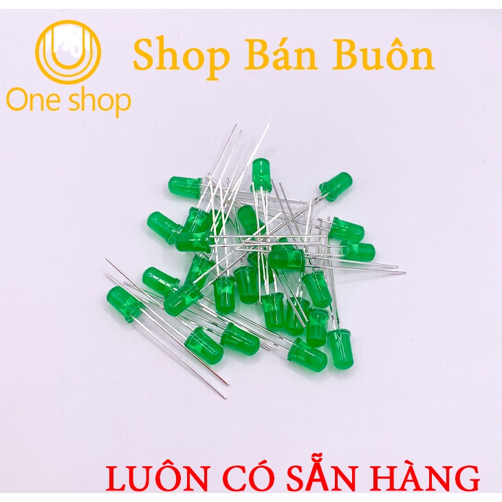 Gói 100 Con Led Phủ Màu 5mm