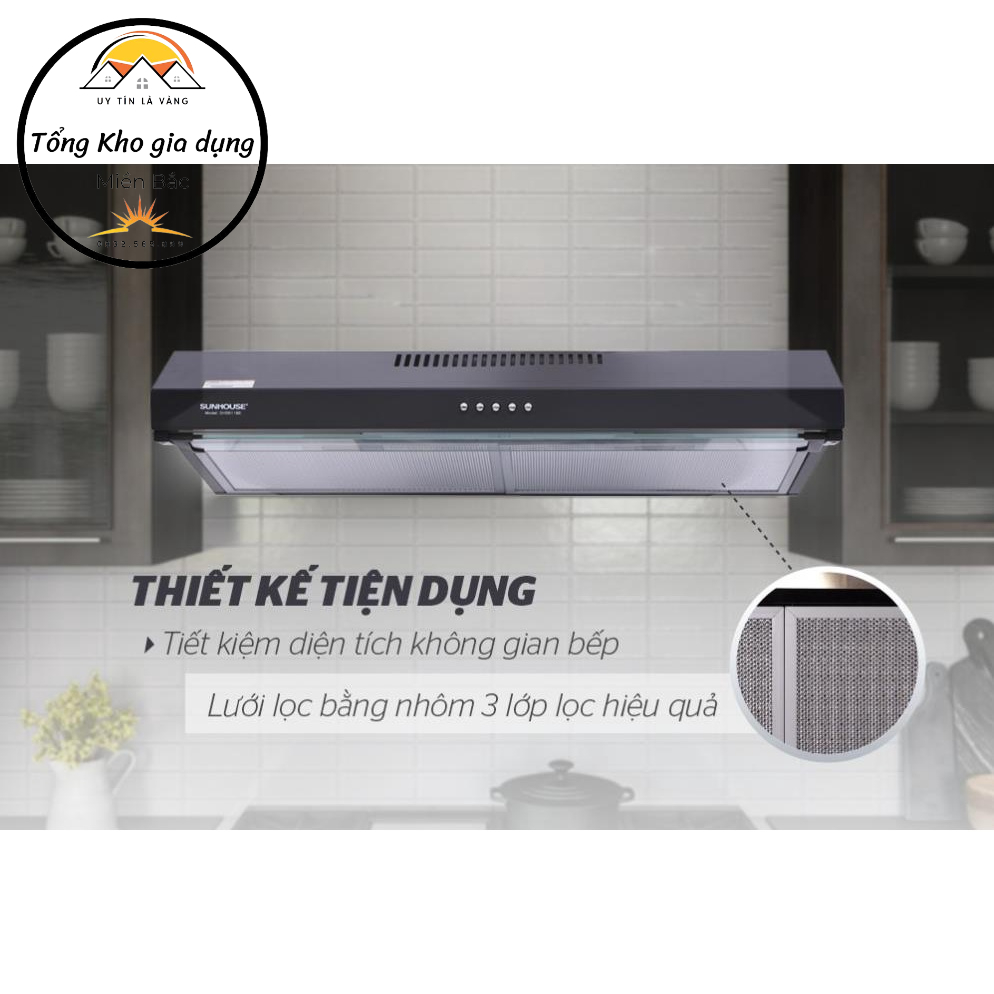 Máy hút mùi Sunhouse SHB6118B
