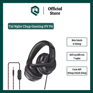 Tai nghe gaming chụp tai có dây có mic ovleng ov p6 - headphone chụp đầu có micro đàm thoại không bị rè