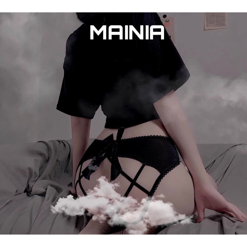 Quần Lót Thun Su Phối Dây Chéo Nơ Mông Sexy Gợi Cảm Quyến Rũ Mainia Shop
