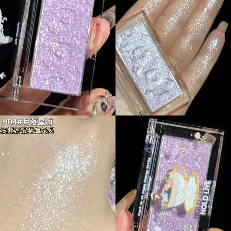 Phấn Bắt Sáng HOLD LIVE 4 Màu Tùy Chọn Ánh Ngọc Trai Lấp Lánh