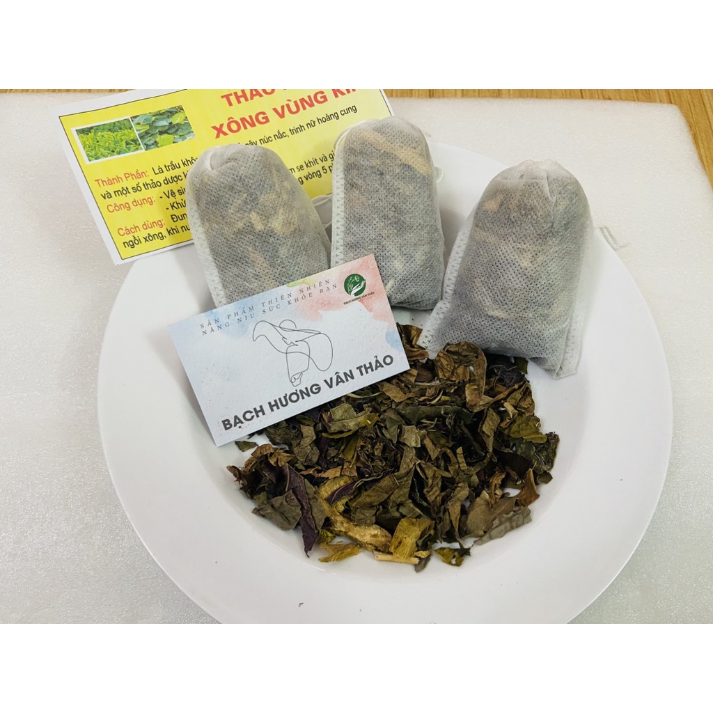 LÁ XÔNG VÙNG KÍN/ KHỬ MÙI, GIẢM THÂM VÀ LÀM SE KHÍT VÙNG KÍN(1 SET10 GÓI)/ BẠCH HƯƠNG VÂN THẢO