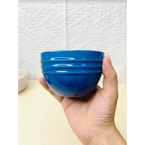 Bát, chén cơm LCreuset, men bóng màu pastel sang trọng - Sứ không chì cao cấp - Đường kính 10cm