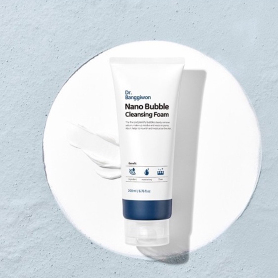 Sữa rửa mặt sạch bụi mịn, bã nhờn, cặn trang điểm Dr. BanggiWon Nano Bubble Cleansing Foam 200ml