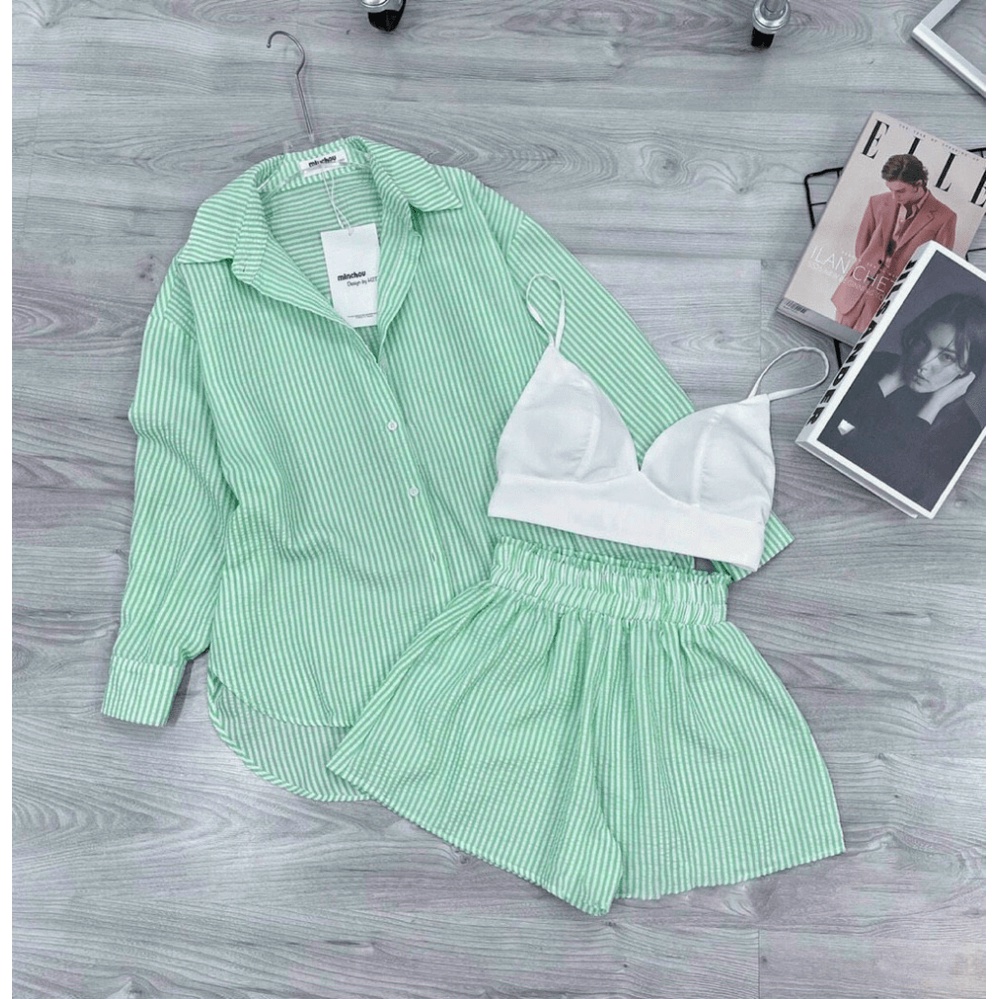 (Free ship) Xả Lỗ Sét  3 Món Kate Kẻ Sọc Siêu Hời Cho Các Nàng UP HHP Fashion