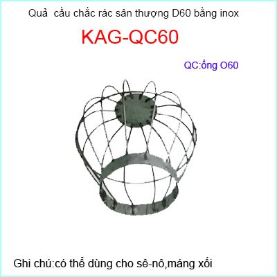 cầu chặn rác inox phi 60,phi90