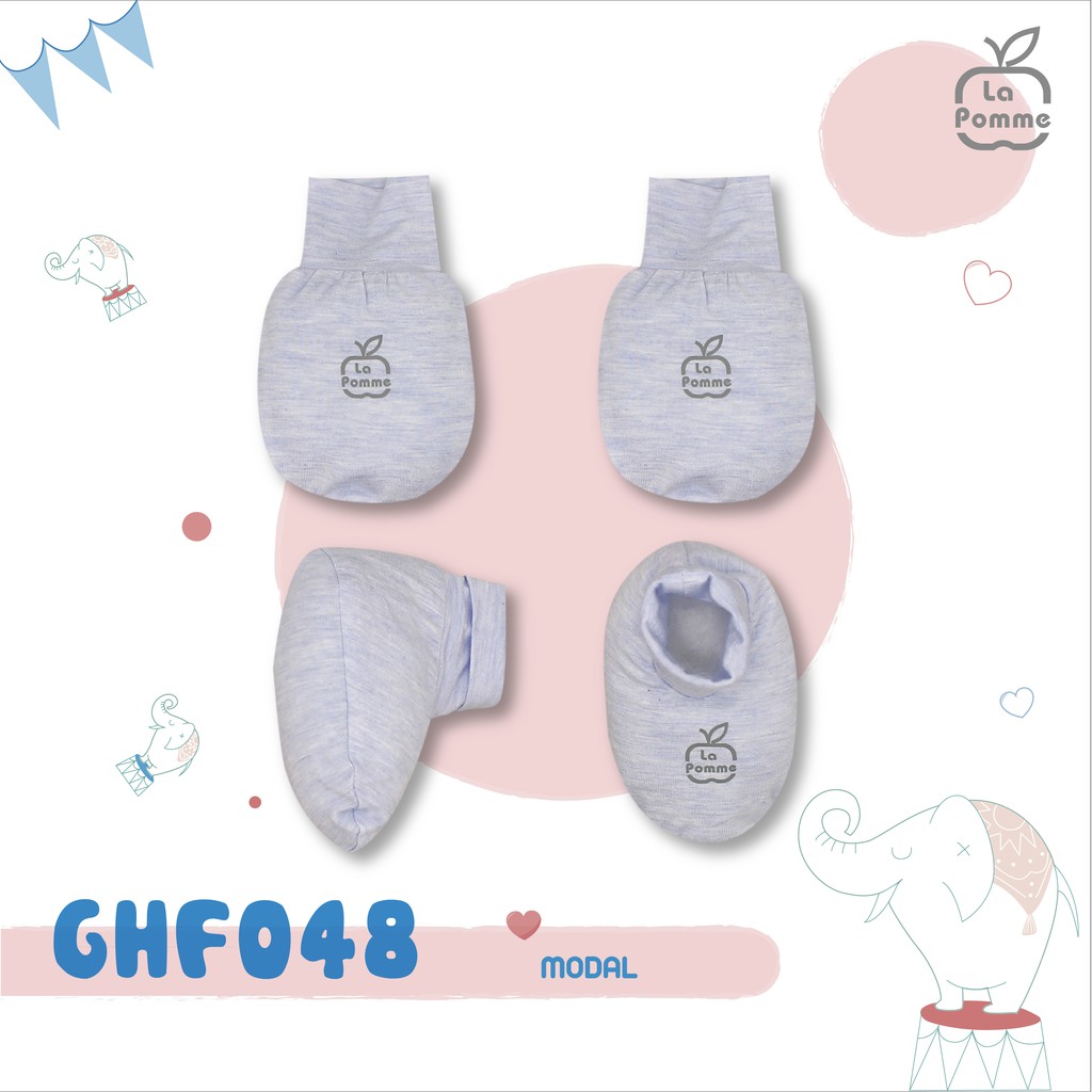 GHF048 Set bao tay bao chân La Pomme bo ống