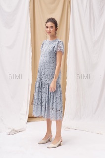 ĐẦM REN XÁM MIDDI - BIMI