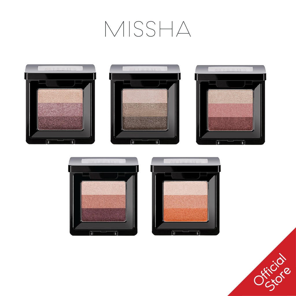 [Mã COSDEP -8% ĐH250k]Phấn Mắt 3 Màu Missha Triple Shadow version 1 1.5g