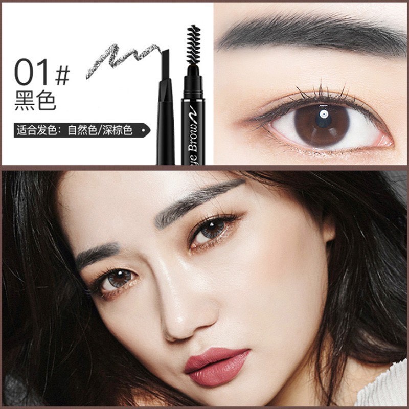 Chì Kẻ Mày  Lameila 02 đầu không thấm nước (sỉ sẵn hàng-có ảnh thật)