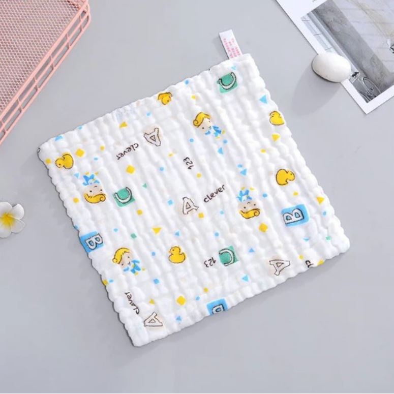 Khăn xô nhăn 6 lớp rửa mặt loại dày,Khăn Xô Sữa Nhăn 6 Lớp Mềm Mại Hàng Đẹp Thấm Hút Tốt Cho Bé