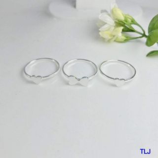 Nhẫn cỏ 4 lá 3in1 BẠC