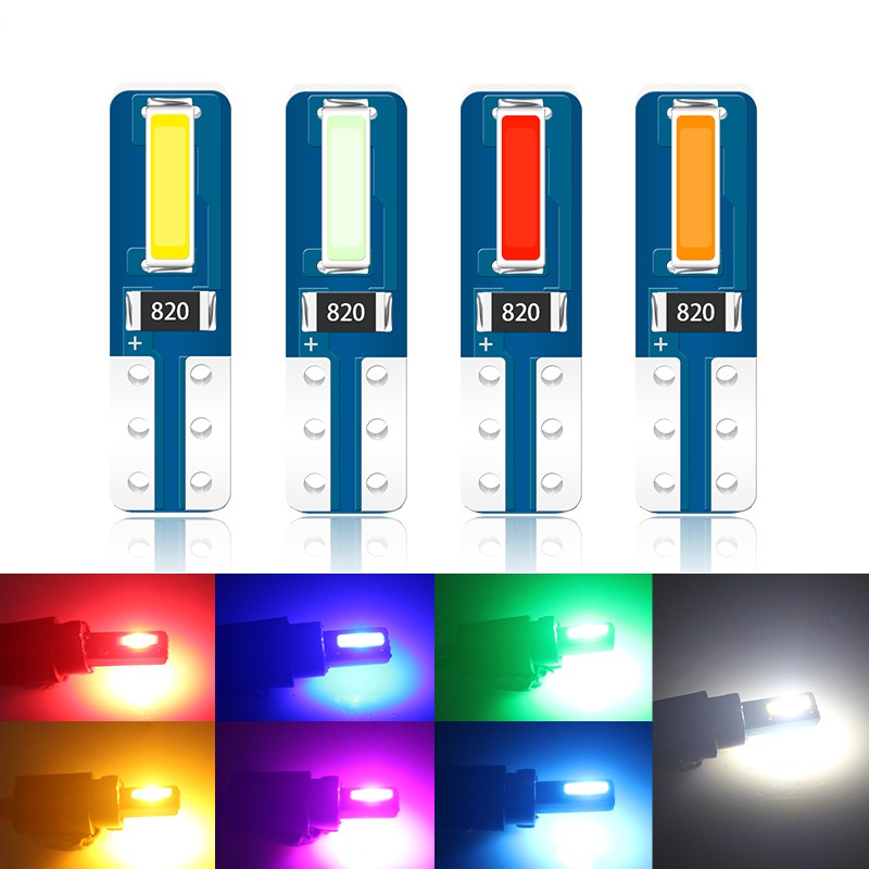Set 10 bóng đèn LED LYMOYO T5 Canbus W3W 74 286 W1.2W 12V cho nội thất xe hơi