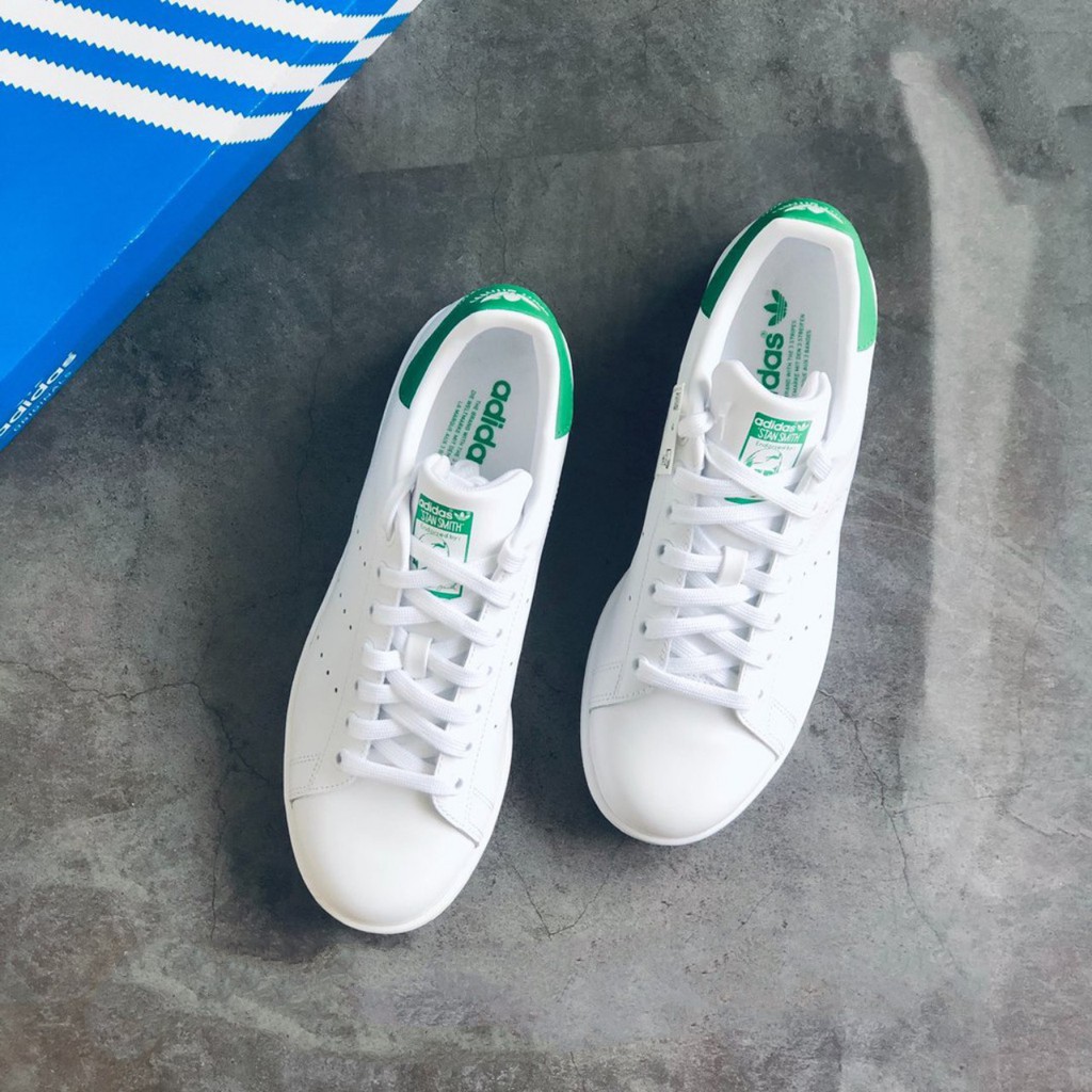 giày thể thao stan smith Trắng gót xanh cho nam nữ , giay thời trang, giày đi học, giày thể thao97