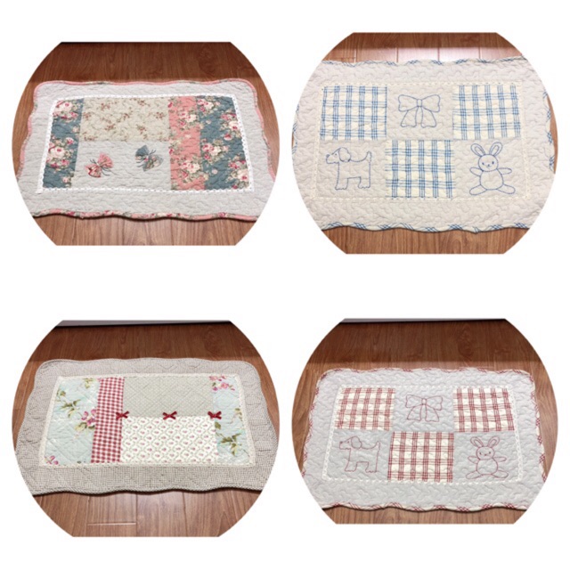 Thảm chân quilt vải cotton xuất Nhật