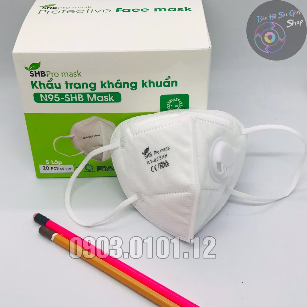 Khẩu Trang N95 CÓ VAN THỞ | 5 Lớp Kháng Khuẩn | An Toàn Chất Lượng | Hàng VNXK