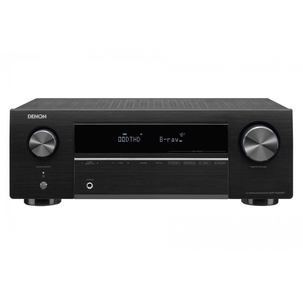 AMPLY DENON AVR-X250BT - BẢO HÀNH CHÍNH HÃNG 12 THÁNG - HÀNG NEW 100%