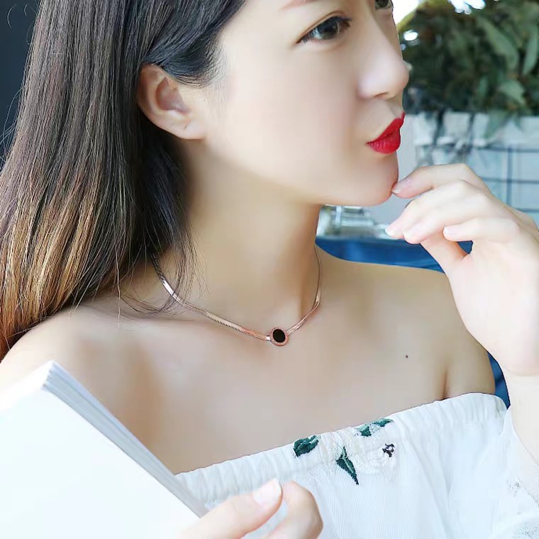 [HÀNG CAO CẤP] Vòng Cổ Nữ, Choker Đính Đá Đen Sang Chảnh, Trang Sức Titan Cao Cấp Không Han Gỉ