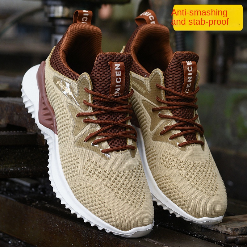 Giày bảo hộ lao động mũi thép siêu nhẹ khử mùi thoáng khí khử mùi chống mòn