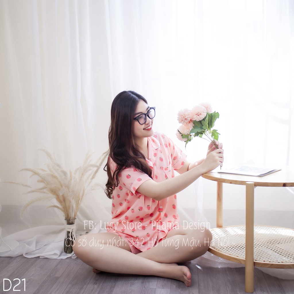 Đồ Bộ Nữ Bò Sữa - Đồ Ngủ Mặc Nhà Nữ Lụa Pijama Ngắn Mềm Mát Cao Cấp Dễ Thương Đẹp | BigBuy360 - bigbuy360.vn