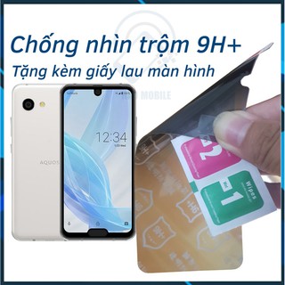 Dán chống nhìn trộm Sharp Aquos R3 - Dán cường lực dẻo nano 9H+