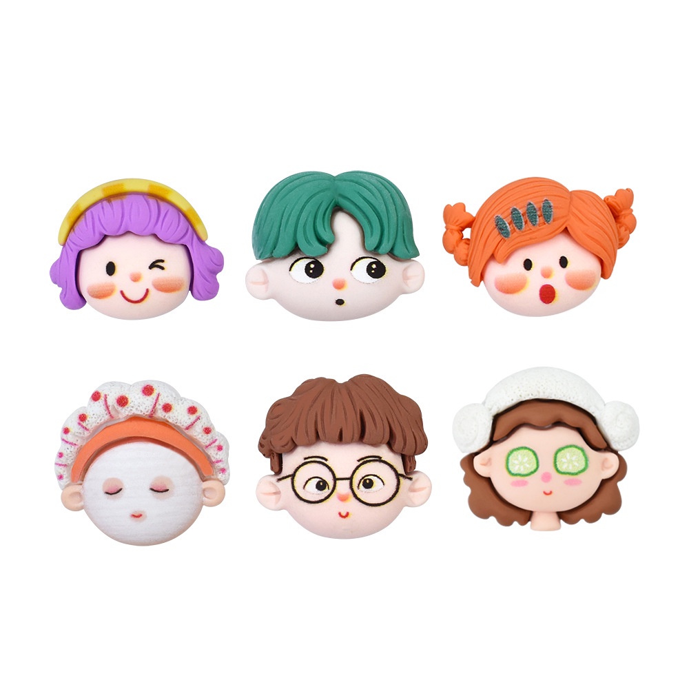 Set 10 Phụ Kiện Trang Trí Điện Thoại/Kẹp Tóc/Kính Mát Hình Avatar Bằng Nhựa Dễ Thương