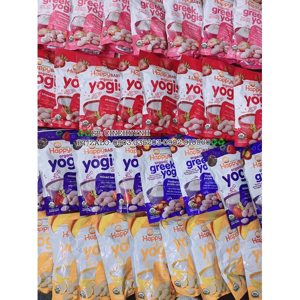 ❤️❤️SỮA CHUA SẤY KHÔ HỮU CƠ HAPPY BABY YOGIS MỸ 28g❤️❤️