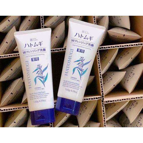 Sữa Rửa Mặt HATOMUGI Reihaku Hạt Ý Dĩ Nhật Bản 130g