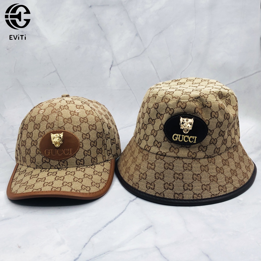 Combo nón bucket - mũ lưỡi trai họa tiết GG phong cách thời trang cá tính hottrend