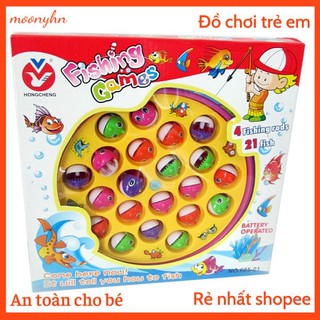 Bộ đồ chơi câu cá bằng nhựa phát nhạc , kết nối tăng tình yêu thương gia đình