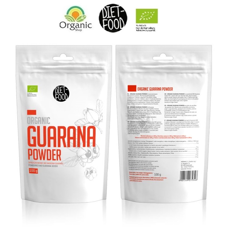 Bột Guarana hữu cơ 100g Diet Food