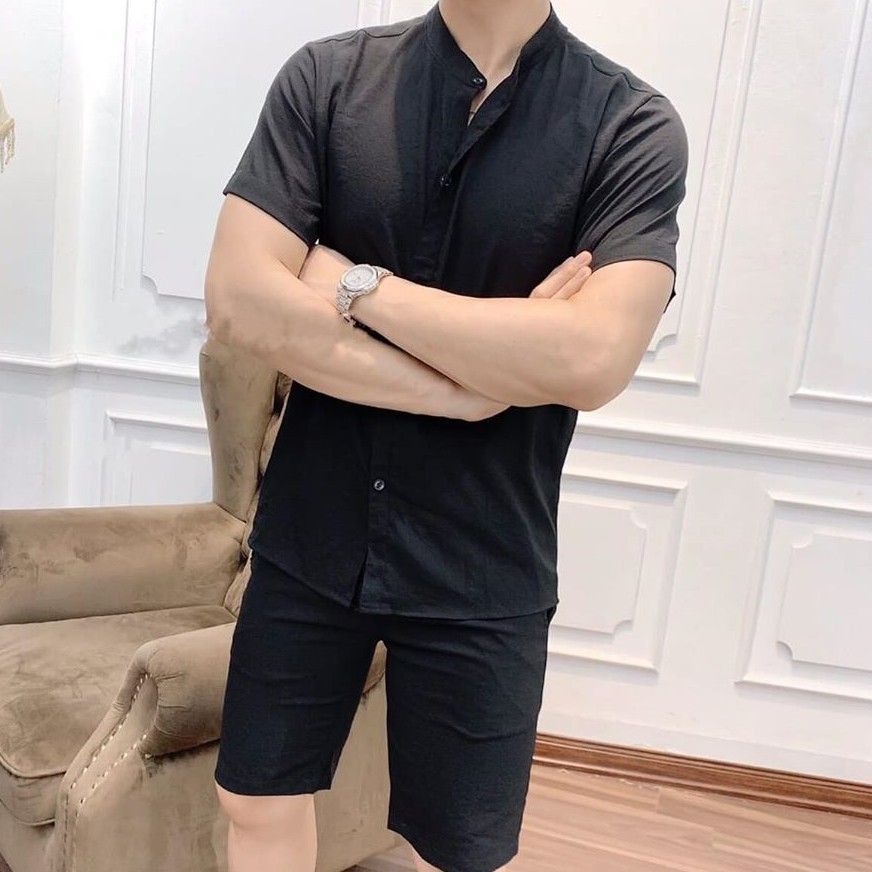 Bộ Đũi Nam Cổ Tàu, Cổ Bẻ, Bộ Hè Nam Chất Đũi Cao Cấp Mặc Cực Nhẹ, Cực Mát Mẫu Hot 2021 - KATUKATA | BigBuy360 - bigbuy360.vn