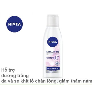 Nước hoa hồng NIVEA Extra White dưỡng trắng da và se khít lỗ chân lông