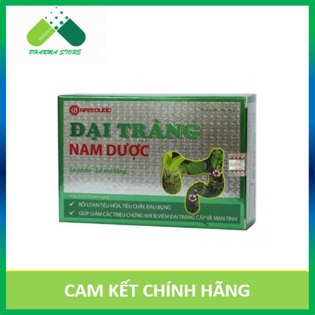 ! Viên Uống Đại Tràng Nam Dược - Giúp Giảm Triệu Chứng Viêm Đại Tràng Cấp & Mạn Tín – Hộp 30 viên