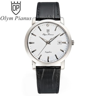 Đồng hồ nam dây da mặt kính sapphire chống xước Olym Pianus OP130-06 OP130-06MS-GL t