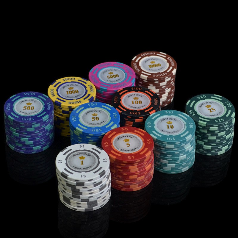 Chip poker có số ( phỉnh poker ) chất nhựa cao cấp PK 4