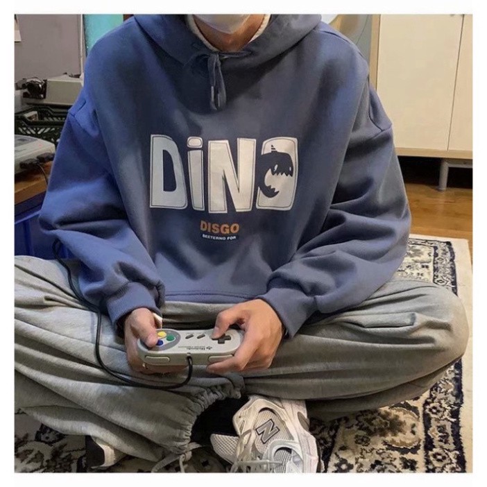 FreeShip : Áo hoodie In Họa Tiết Chữ Dno Trắng To Trước Ngực | BigBuy360 - bigbuy360.vn