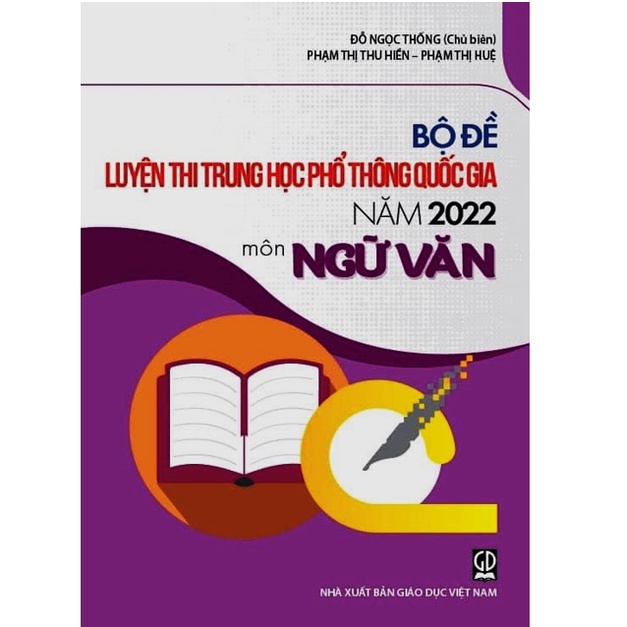 Sách - Bộ Đề Trắc Nghiệm Luyện Thi THPT Quốc Gia 2022 Môn Toán + Văn + Anh