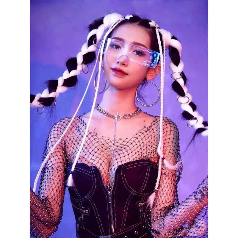 Bím Tóc Giả Thắt Bím Đuôi Ngựa Màu Sắc Phong Cách Âu Mỹ Dành Cho Nữ