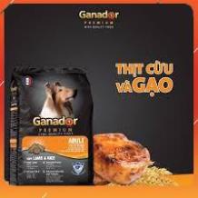 thức ăn cao cấp cho chó Ganador - 400g/túi - vị gà và vị cừu - giảm mùi hôi của phân - không chứa hoá chất và kháng sinh